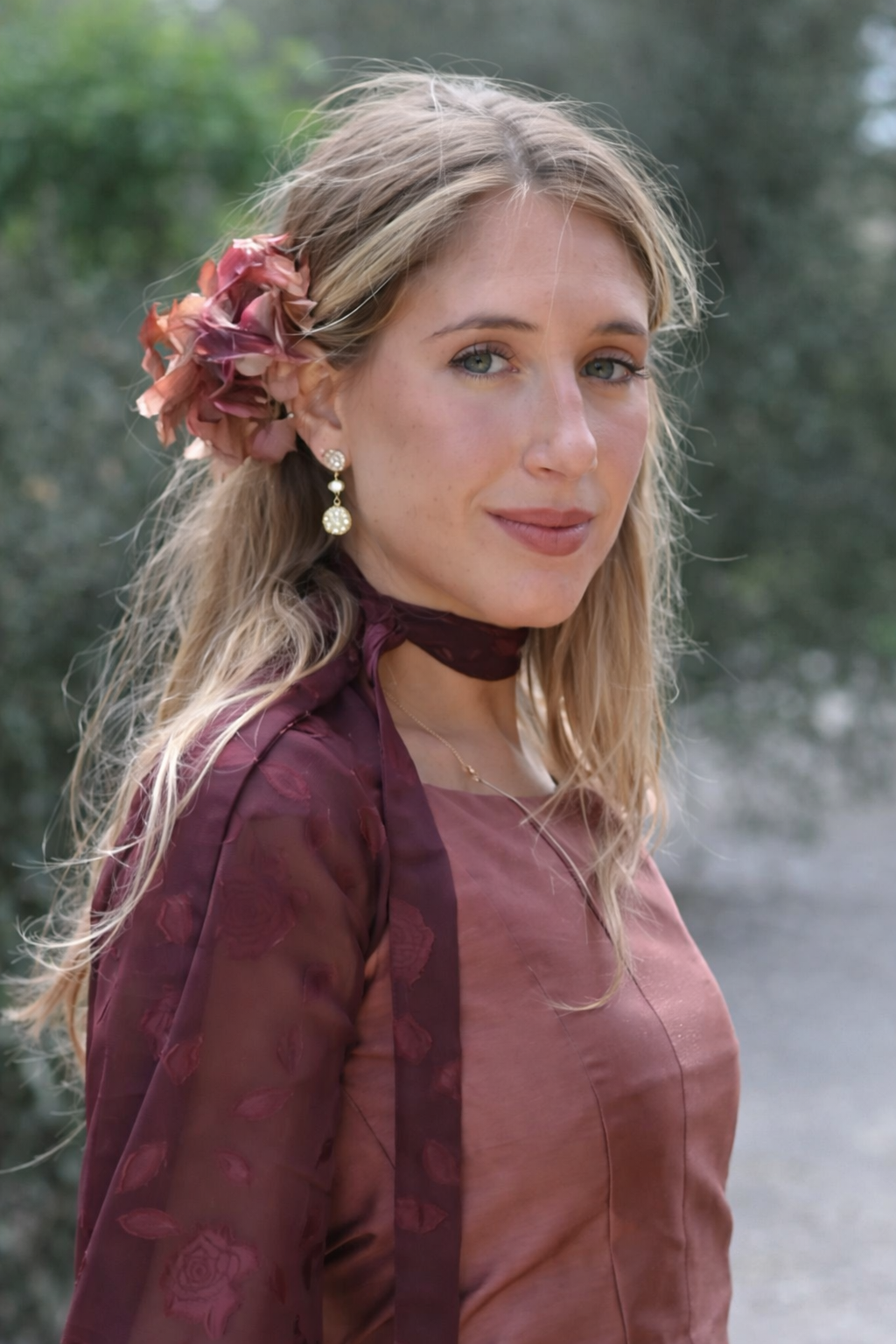 VESTIDO MENDOZA CON MANGAS