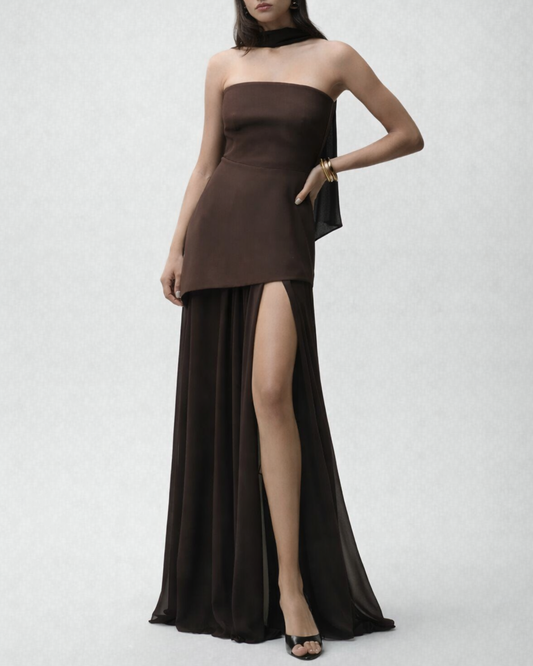 VESTIDO DUBÁI CON CAPA