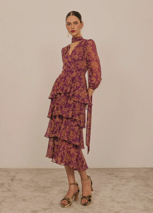 VESTIDO VERONA CON FOULARD